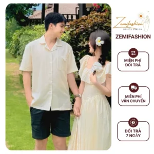 Set couple cotton Hàn dễ thương